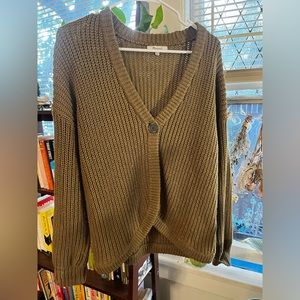 Madewell olive knitted sweater